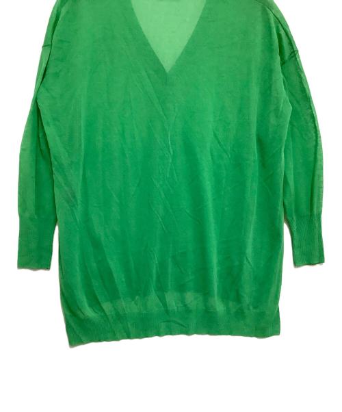 theory luxe（セオリーリュクス）theory luxe (セオリーリュクス) ウォッシャブルカーディガン グリーン サイズ:38の古着・服飾アイテム