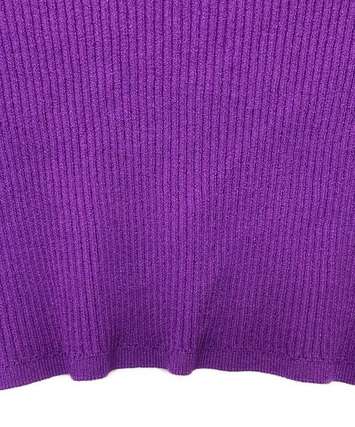 UN3D.（アンスリード）UN3D. (アンスリード) クロップドカーディガン パープル サイズ:38の古着・服飾アイテム