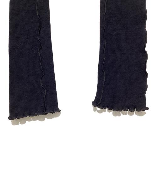 MM6 Maison Margiela（エムエムシックスメゾンマルジェラ）MM6 Maison Margiela (エムエムシックス メゾンマルジェラ) リブニットレギンス ブラック サイズ:Sの古着・服飾アイテム