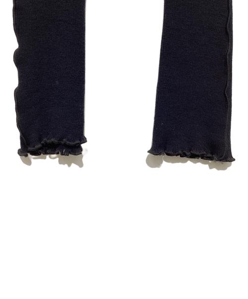 MM6 Maison Margiela（エムエムシックスメゾンマルジェラ）MM6 Maison Margiela (エムエムシックス メゾンマルジェラ) リブニットレギンス ブラック サイズ:Sの古着・服飾アイテム