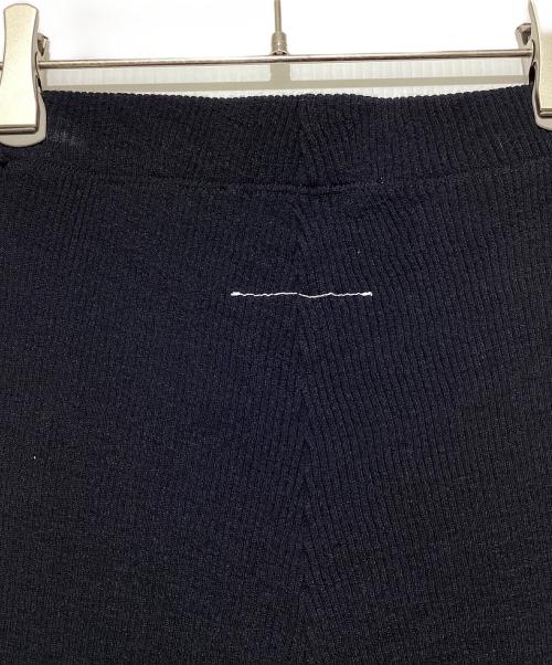 MM6 Maison Margiela（エムエムシックスメゾンマルジェラ）MM6 Maison Margiela (エムエムシックス メゾンマルジェラ) リブニットレギンス ブラック サイズ:Sの古着・服飾アイテム