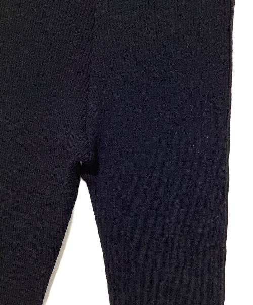 MM6 Maison Margiela（エムエムシックスメゾンマルジェラ）MM6 Maison Margiela (エムエムシックス メゾンマルジェラ) リブニットレギンス ブラック サイズ:Sの古着・服飾アイテム