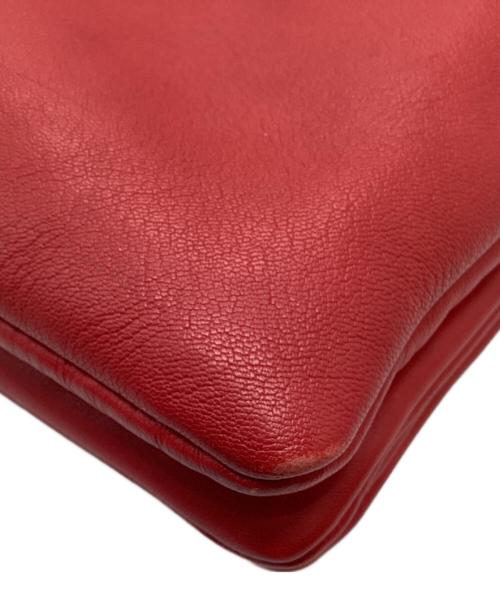 CELINE（セリーヌ）CELINE (セリーヌ) トリオラージ　ショルダーバッグ レッド サイズ:表記なしの古着・服飾アイテム