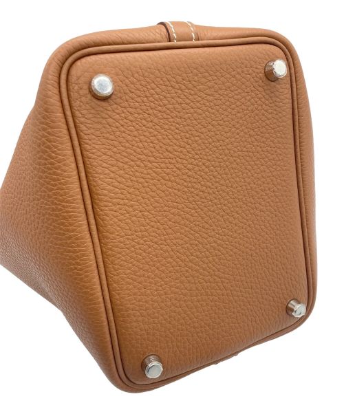 HERMES（エルメス）HERMES (エルメス) ピコタン ロック PM/シルバー金具/トリヨンクレマンス/ブラウン系/B刻印 サイズ:PMの古着・服飾アイテム