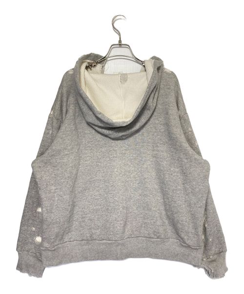 SAINT MICHAEL（セントマイケル）SAINT MICHAEL (セントマイケル) HOODIE / DOUBLE FACE グレー サイズ:Lの古着・服飾アイテム