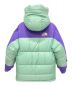 GUCCI (グッチ) THE NORTH FACE (ザ ノース フェイス) 切替フーデッドダウンジャケット ミント×パープル サイズ:S：100000円