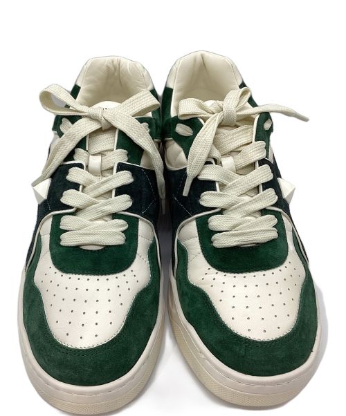 VALENTINO GARAVANI（ヴァレンティノ・ガラヴァーニ）VALENTINO GARAVANI (ヴァレンティノ・ガラヴァーニ) スニーカー グリーン×ホワイト サイズ:44の古着・服飾アイテム