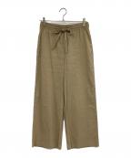 theory luxeセオリーリュクス）の古着「リネンワイドクロップドパンツ」｜ベージュ