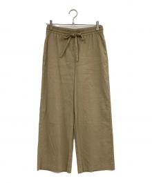 theory luxe（セオリーリュクス）の古着「リネンワイドクロップドパンツ」｜ベージュ