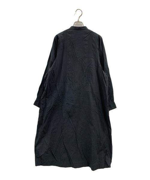YUNI（ユニ）yuni (ユニ) yuni　スーピマブロード細ピンタックAラインワンピース ネイビー サイズ:FREEの古着・服飾アイテム
