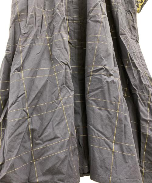 ne quittez pas（ヌキテパ）ne quittez pas (ヌキテパ) POPLIN CHECK EMB SHIRTS DRESS ネイビー サイズ:FREEの古着・服飾アイテム