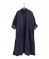 ne quittez pas（ヌキテパ）の古着「POPLIN CHECK EMB SHIRTS DRESS」｜ネイビー
