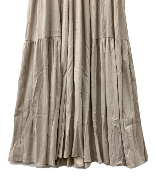 COCODEAL（ココディール）COCODEAL (ココディール) フリルスリーブティアードワンピース ベージュ サイズ:2の古着・服飾アイテム