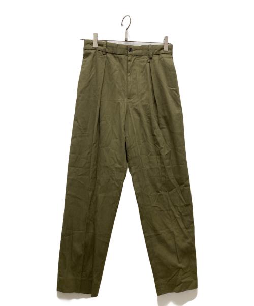 MARKAWARE（マーカウェア）MARKAWARE (マーカウェア) PEGTOP TROUSERS カーキ サイズ:1の古着・服飾アイテム