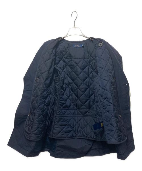 POLO RALPH LAUREN（ポロ・ラルフローレン）POLO RALPH LAUREN (ポロ・ラルフローレン) キルティングライナー付ナイロンコート ネイビー サイズ:XSの古着・服飾アイテム