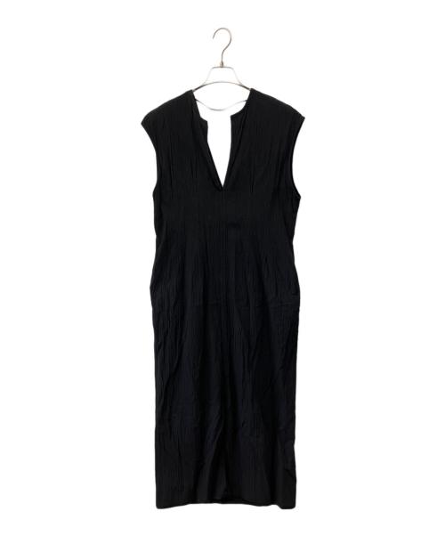 SACRA（サクラ）SACRA (サクラ) シアサッカーワンピース ブラック サイズ:38の古着・服飾アイテム