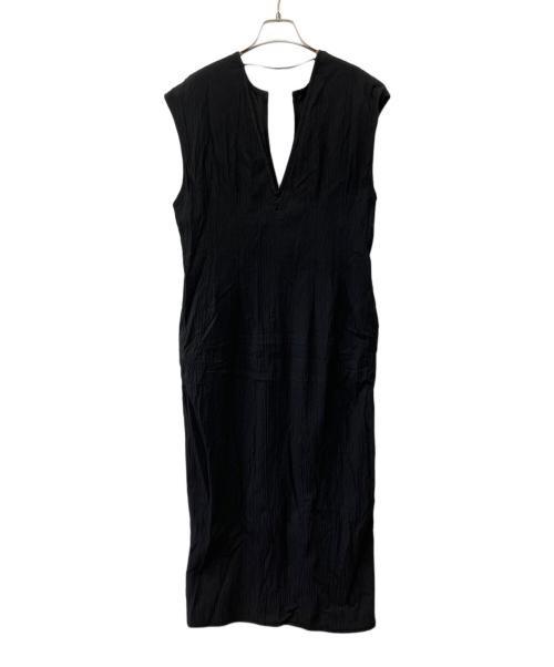 SACRA（サクラ）SACRA (サクラ) シアサッカーワンピース ブラック サイズ:38の古着・服飾アイテム
