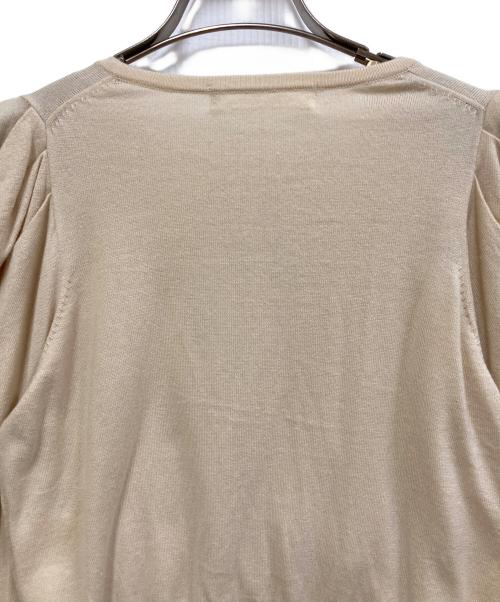 HER LIP TO（ハーリップトゥ）Her lip to (ハーリップトゥ) Volume Sleeve Cardigan アイボリー サイズ:Sの古着・服飾アイテム