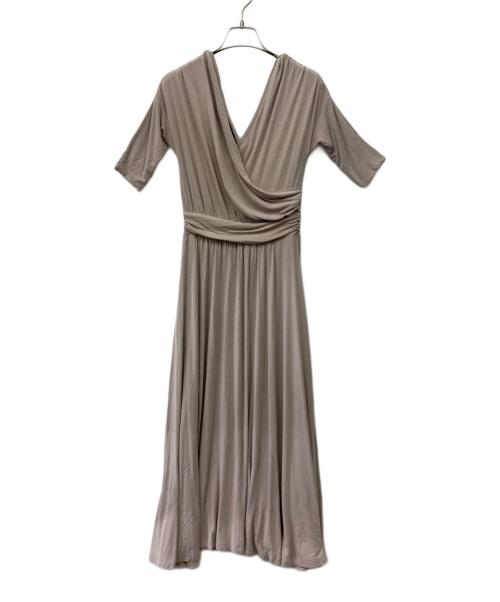 HER LIP TO（ハーリップトゥ）Her lip to (ハーリップトゥ) Cache Coeur Jersey Long Dress ベージュ サイズ:Sの古着・服飾アイテム