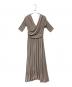 Her lip to（ハーリップトゥ）の古着「Cache Coeur Jersey Long Dress」｜ベージュ
