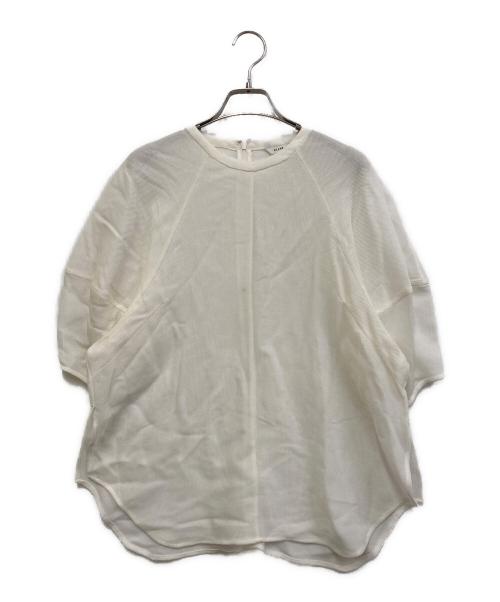 CLANE（クラネ）CLANE (クラネ) メッシュ フォーム スリーブ ブラウス ホワイト サイズ:SIZE 1の古着・服飾アイテム