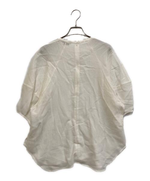 CLANE（クラネ）CLANE (クラネ) メッシュ フォーム スリーブ ブラウス ホワイト サイズ:SIZE 1の古着・服飾アイテム
