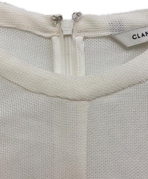 CLANE（クラネ）CLANE (クラネ) メッシュ フォーム スリーブ ブラウス ホワイト サイズ:SIZE 1の古着・服飾アイテム
