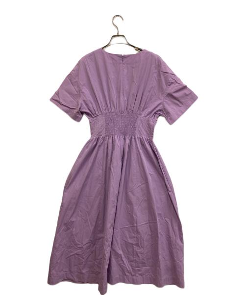 LE CIEL BLEU（ルシェルブルー）LE CIEL BLEU (ルシェルブルー) ラウンドフォームドレス ラベンダー サイズ:36の古着・服飾アイテム