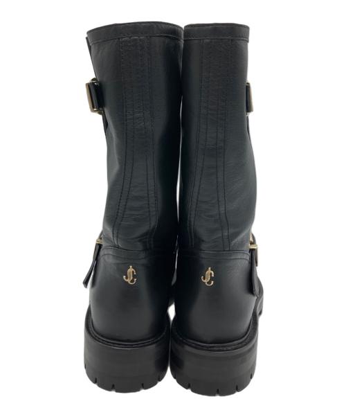 JIMMY CHOO（ジミーチュウ）JIMMY CHOO (ジミーチュウ) Biker II ブーツ ブラック サイズ:37の古着・服飾アイテム