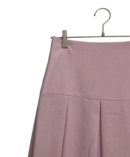 Noble（ノーブル）Noble (ノーブル) フロントパネルタックミディスカート ピンク サイズ:38の古着・服飾アイテム