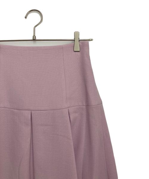 Noble（ノーブル）Noble (ノーブル) フロントパネルタックミディスカート ピンク サイズ:38の古着・服飾アイテム