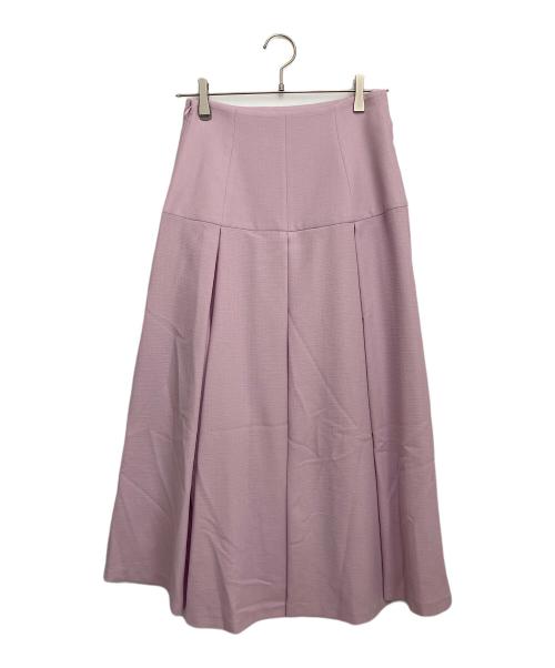 Noble（ノーブル）Noble (ノーブル) フロントパネルタックミディスカート ピンク サイズ:38の古着・服飾アイテム