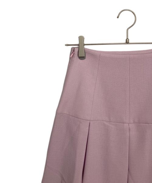 Noble（ノーブル）Noble (ノーブル) フロントパネルタックミディスカート ピンク サイズ:38の古着・服飾アイテム