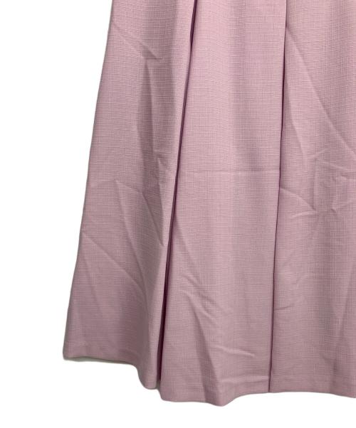 Noble（ノーブル）Noble (ノーブル) フロントパネルタックミディスカート ピンク サイズ:38の古着・服飾アイテム