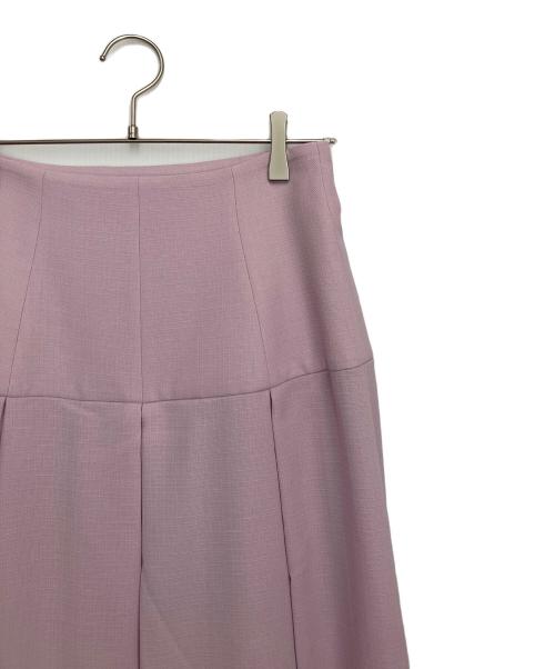 Noble（ノーブル）Noble (ノーブル) フロントパネルタックミディスカート ピンク サイズ:38の古着・服飾アイテム