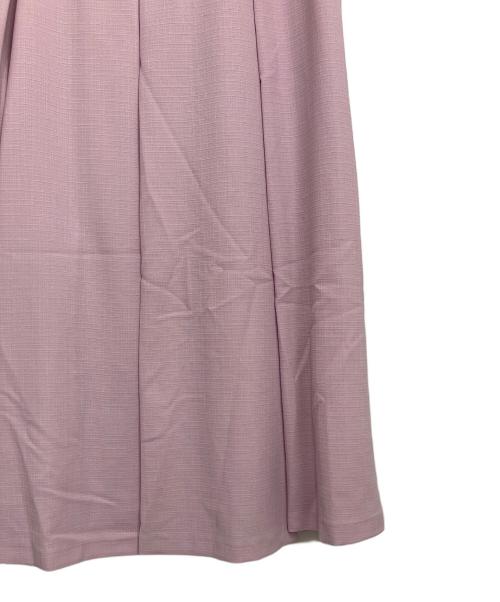 Noble（ノーブル）Noble (ノーブル) フロントパネルタックミディスカート ピンク サイズ:38の古着・服飾アイテム