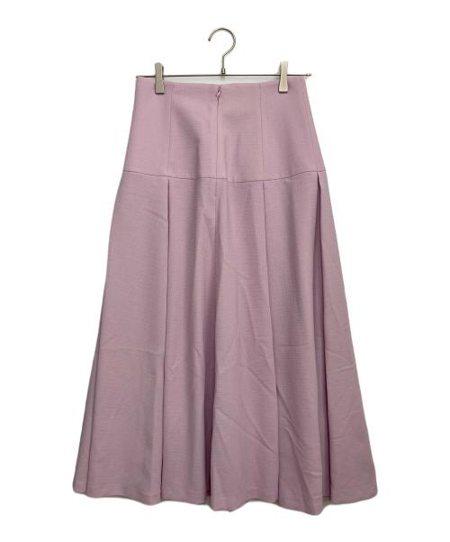 Noble（ノーブル）Noble (ノーブル) フロントパネルタックミディスカート ピンク サイズ:38の古着・服飾アイテム