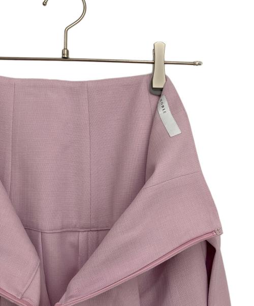 Noble（ノーブル）Noble (ノーブル) フロントパネルタックミディスカート ピンク サイズ:38の古着・服飾アイテム