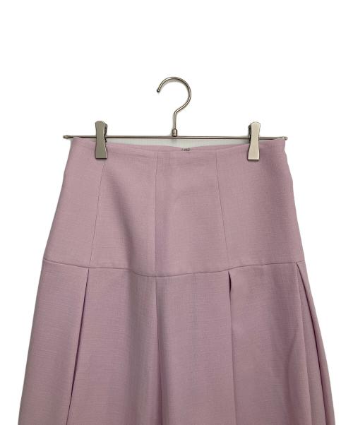 Noble（ノーブル）Noble (ノーブル) フロントパネルタックミディスカート ピンク サイズ:38の古着・服飾アイテム