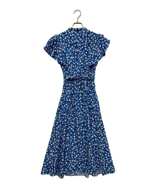 NOLLEY'S sophi（ノーリーズソフィー）NOLLEY'S sophi (ノーリーズソフィー) ウォッシャブルフレアスリーブワンピース ブルー サイズ:SIZE 36の古着・服飾アイテム