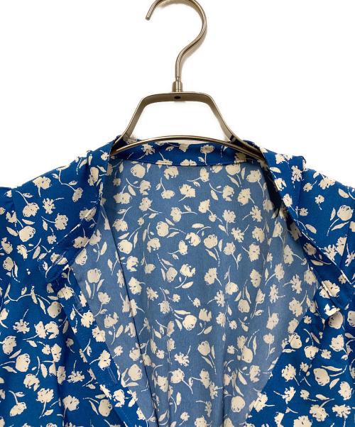 NOLLEY'S sophi（ノーリーズソフィー）NOLLEY'S sophi (ノーリーズソフィー) ウォッシャブルフレアスリーブワンピース ブルー サイズ:SIZE 36の古着・服飾アイテム