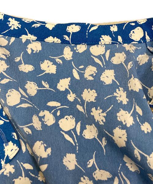 NOLLEY'S sophi（ノーリーズソフィー）NOLLEY'S sophi (ノーリーズソフィー) ウォッシャブルフレアスリーブワンピース ブルー サイズ:SIZE 36の古着・服飾アイテム