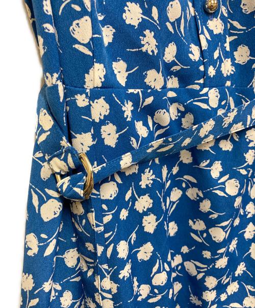 NOLLEY'S sophi（ノーリーズソフィー）NOLLEY'S sophi (ノーリーズソフィー) ウォッシャブルフレアスリーブワンピース ブルー サイズ:SIZE 36の古着・服飾アイテム