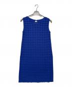 GRACE CLASSグレースクラス）の古着「パターンニットワンピース」｜ブルー