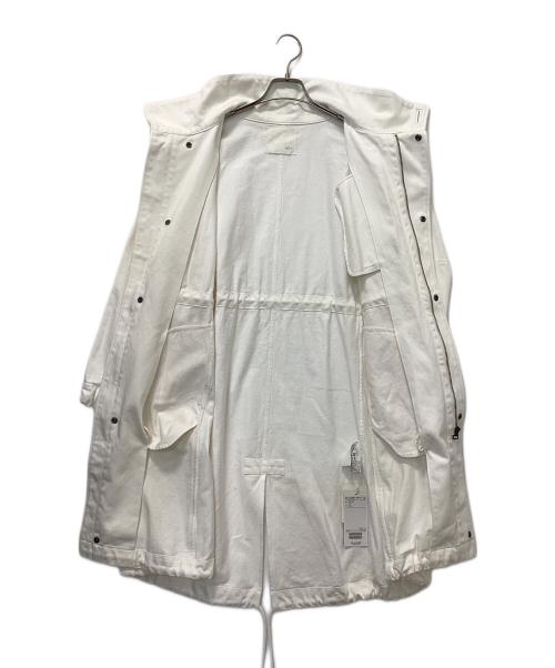 AK+1（エーケーワン）AK+1 (エーケーワン) スタンドネックモッズコート ホワイト サイズ:36の古着・服飾アイテム