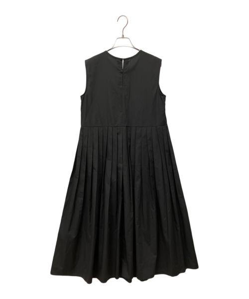 RAY BEAMS（レイ ビームス）RAY BEAMS (レイ ビームス) プリーツ キリカエ ノースリーブ ワンピース ブラック サイズ:Fの古着・服飾アイテム