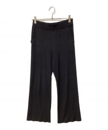 AP STUDIO（エーピーストゥディオ）の古着「Elites ストレートニットパンツ」｜ブラック