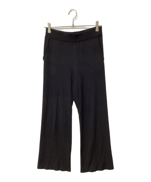 AP STUDIO（エーピーストゥディオ）AP STUDIO (エーピーストゥディオ) Elites ストレートニットパンツ ブラック サイズ:36の古着・服飾アイテム