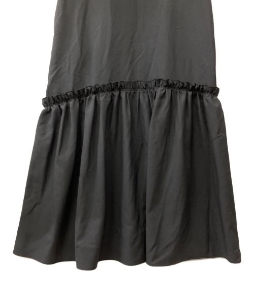 BEAUTY&YOUTH（ビューティーアンドユース）BEAUTY&YOUTH (ビューティーアンドユース) リネンライク ティアードワンピース ブラック サイズ:FREEの古着・服飾アイテム