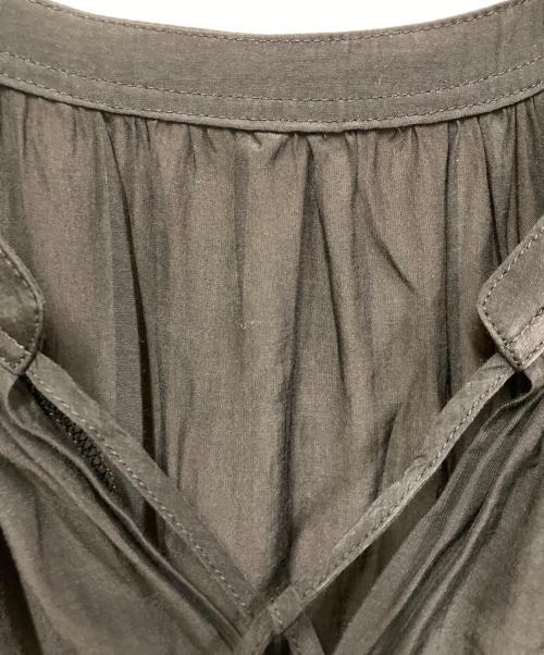 ANAYI（アナイ）ANAYI (アナイ) ライトローンギャザーフレアワンピース ブラック サイズ:SIZE 36の古着・服飾アイテム